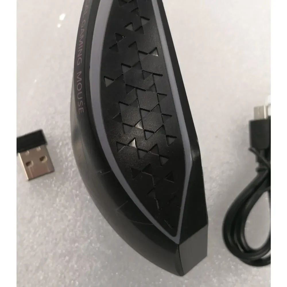 TENMOS Wireless Gaming Mouse Rechargeable LED Optical Mice with USB Receiver